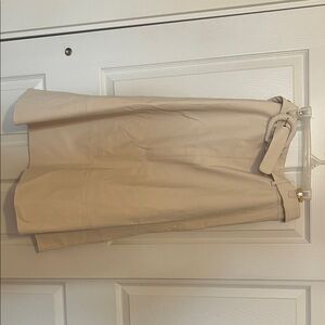 Beige Midi Skirt with Belt Hot Monde